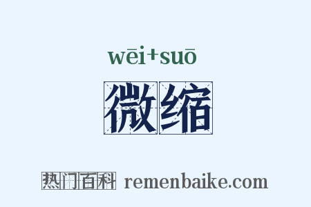 微缩是什么意思的图片